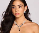Glamouröses Diva-Set mit Halskette und Ohrringen